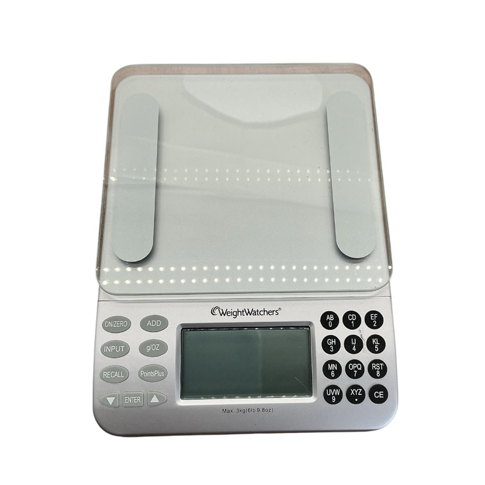 Weight Watchers digital food scale with a Points Plus‎ calculator- Silver & Gray
